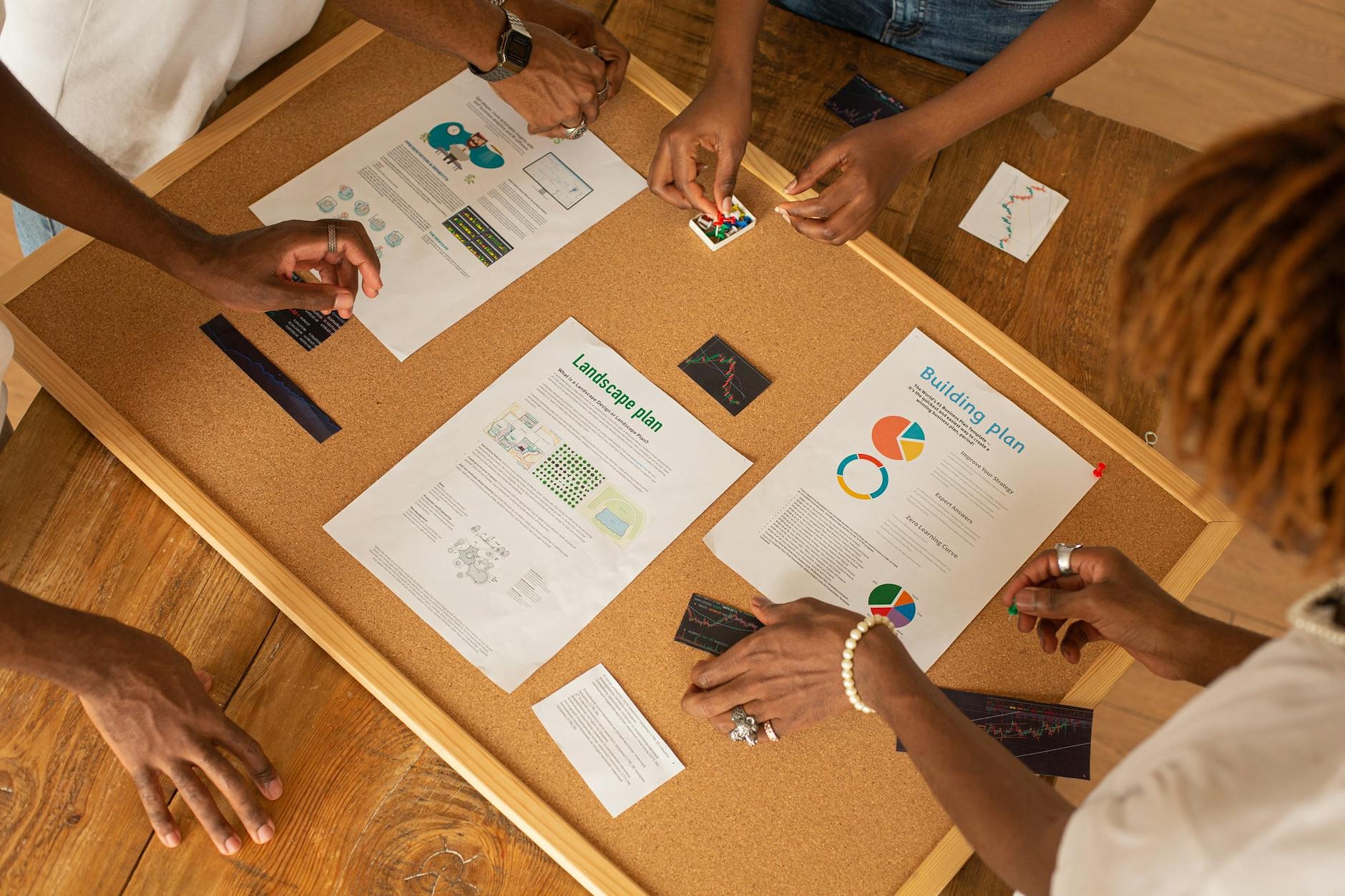 nonprofit team planning grant budget in Slovakia office